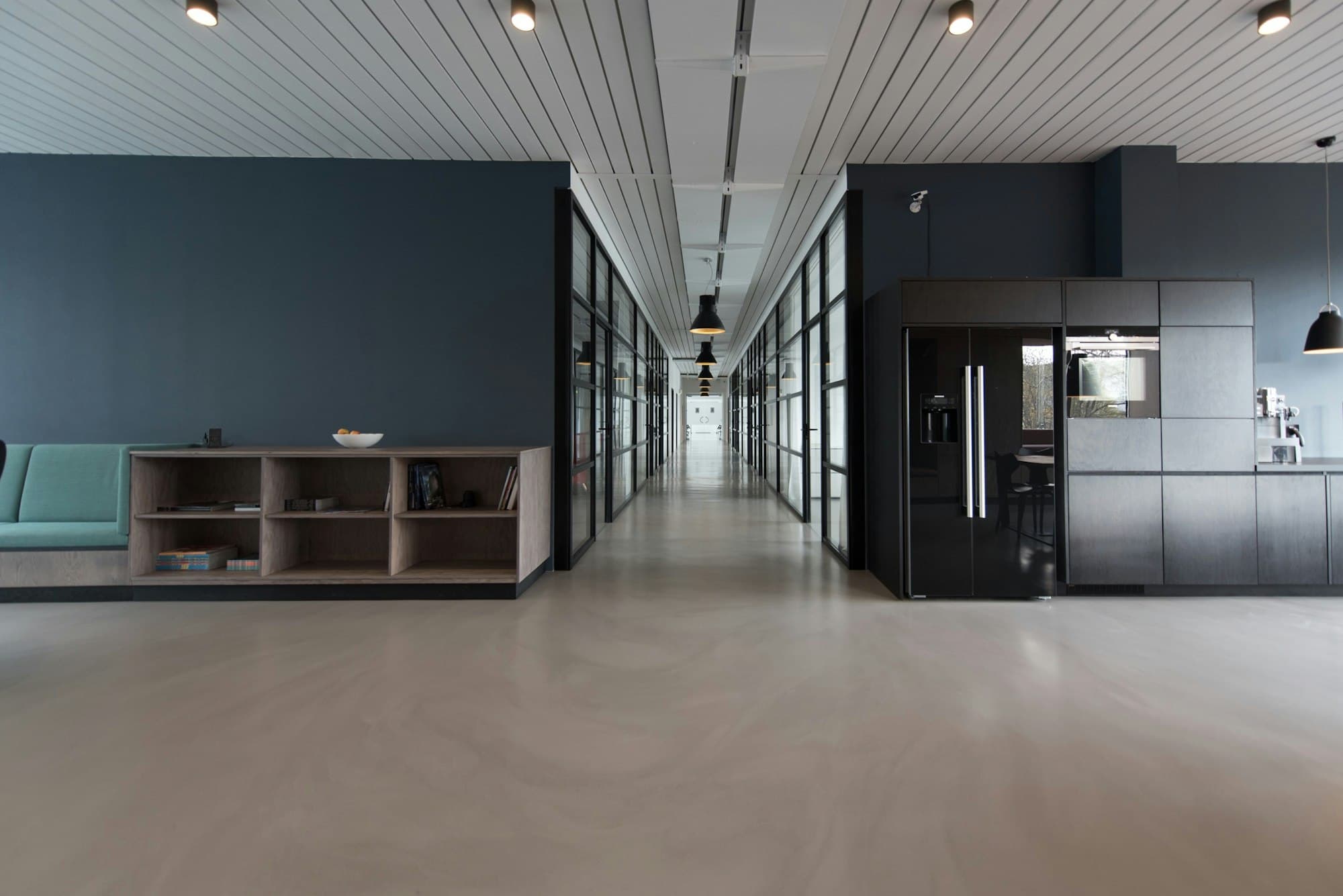 Quiet contemporary office interior